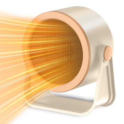 HyAdierTech Mini Termoventilador, Calefactor Eléctrico Bajo Consumo, Calefactor Compacto, 2 Modos, Protección...