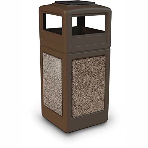 Image of Commercial Zone STONETEC W /ASHDOMELID, 42G BRN /Riverstone, Brown