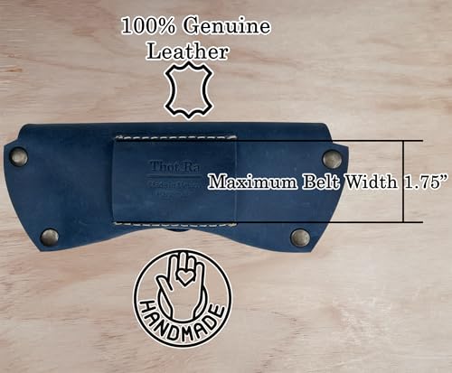Image of Leather Glasses Case for Men - Vintage Rustic Belt Eyeglass Holder
