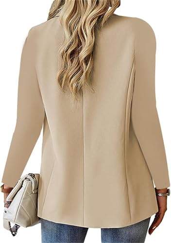 2025 Elegant Women's Blazer - One Button Office Jacket, Notch Lapel, Open Front - Business & Casual3