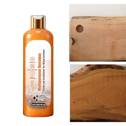 Holzaufbereiter für Möbel – 120 ml Politur auf natürlicher Basis – Conditioner geeignet für Holzböden | für Böden in Schneidebrettern, Türen und Schubladen
