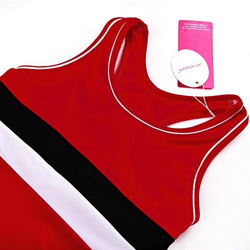 Image of JerrisApparel Little Girls' Summer Two Piece Boyshort Tankini Kids Swimsuit