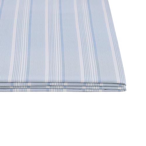 Image of Tommy Hilfiger - Queen Bed Sheets, Crisp & Cool Cotton Percale Bedding with Matching Pillowcases, Lightweight Bed Set, Oeko-Tex Certified (Sailing Stripe Blue)