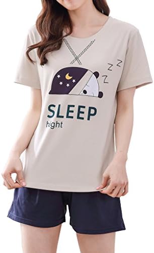 Vopmocld Big Girls' Cute Sleepy Bear Pajama Sets Novel Stars and Moon Sleepwear