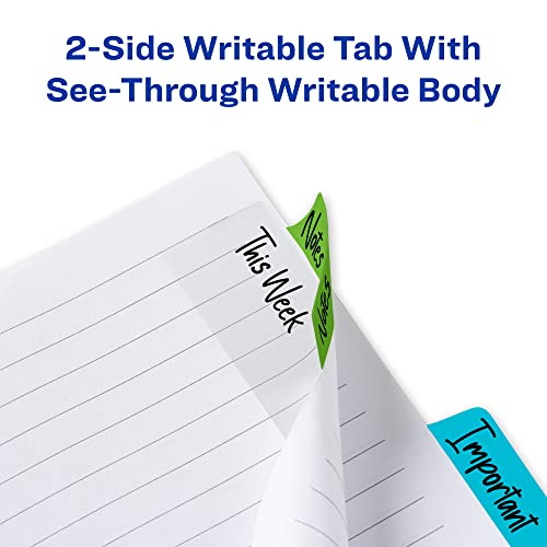 Image of Avery Multiuse Ultra Tabs, 2 inch x 1.5 inch, 2-Side Writable, Red /Blue /Green, 24 Repositionable Tabs (74754)