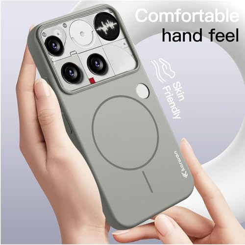 Image of KARWAN️ Magnetic Wireless Ultra Slim-Fit Back Case Cover for Nothing Phone 3 |Hard PC Case Cover| Ultra-Thin & Light Weight with [Ultra Premium Feel] Case for Nothing Phone 3 (6.67 inch) (Grey)