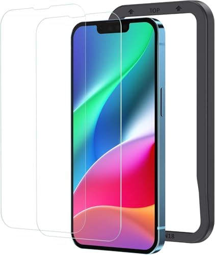 （07:30時点） NIMASO ガラスフィルム iPhone 16e 用/iPhone 14 用/iPhone 13 Pro 用/iPhone 13 用 強化 ガラス 液晶 保護 フィルム ガイド枠付き 2枚セット NSP21H282