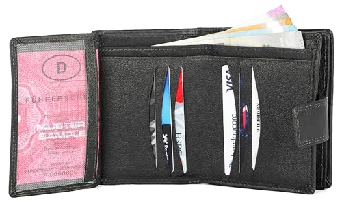 Image of WildHorn Leather Wallet for Women (Black)