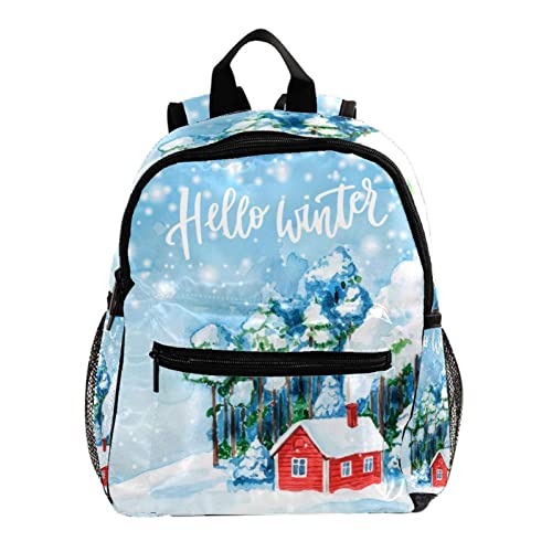 Sac à dos enfants flocon de neige de Noël finitions soignées sac à bandoulière robuste