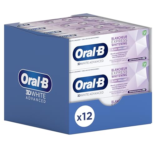 Dentifrice Oral-B 3D White Advanced Express pour blancheur éclatante rapide en 75 ml