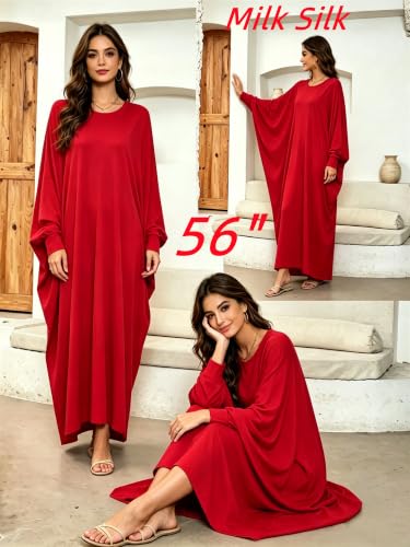Image of Boedaty Women Soft Muslim Prayer Dress Abaya Islamic Ramadan Full of Elasticity Garment Dubai Robe