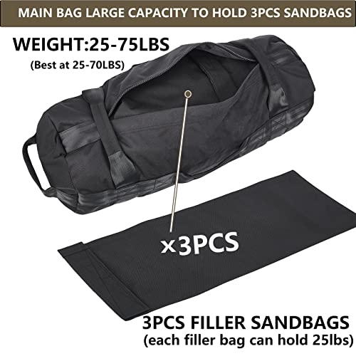 KHEDALTS-Sandbag-Workout-BagStrength-Trainning-Sandbags-for-FitnessWorkout-Equipment-Home-Gyms-Sand-Bags-Weightlifting-Sandbag-with-8-Gripping-Handles-Training-Heavy-Duty-Sand-Bags-for-Man-Woman