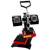 Manual Rosin Hot Plate Press with Evenly Distributed Heat, 4.7 X 4.7-Inch Hot Stamping Machine for T-Shirt Bags and Fabric.