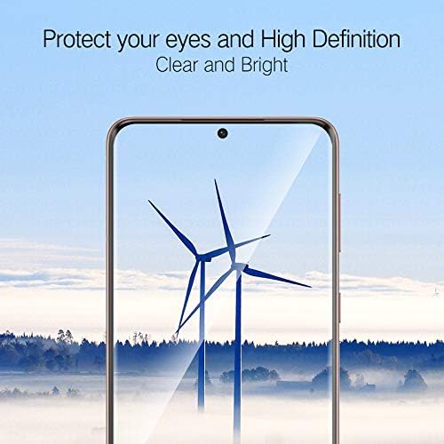 Miniatura 2 de PERFECTSIGHT Paquete de 2 protectores de pantalla de vidrio templado compatibles con Samsung Galaxy S21+, compatible con fundas transparentes HD,