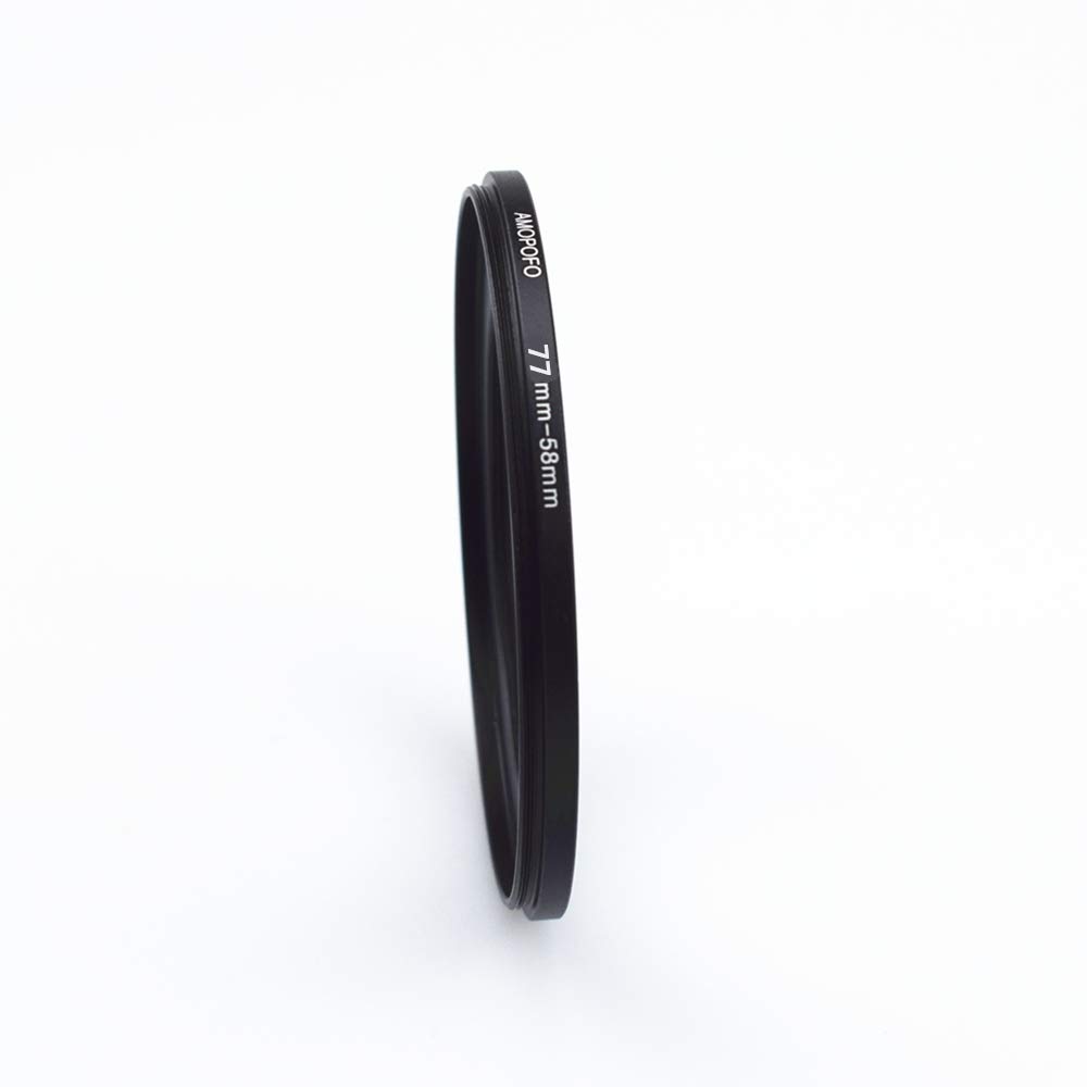 77mm to 58mm /77mm-58mm Step-Down Ring Filter Adapter for All Brands UV,ND,CPL,Metal Step-Down Ring Adapter