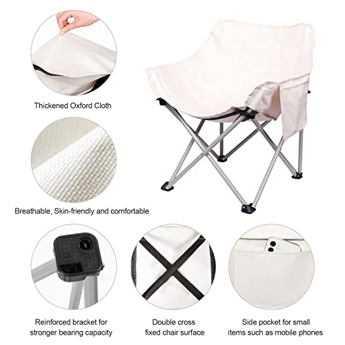 Portable Folding Camping Chair,Outdoor Folding Chair,Thicken 600D Oxford,Heavy Duty Fishing Chair Support 400 Lbs For Backyard Lawn Beach Camp Chairs Good Helper For Hiking, Beach, Mountaineering #TOP1