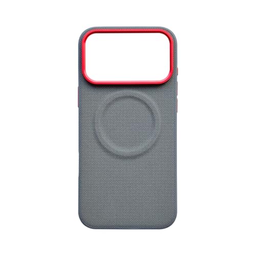 Étui magnétique iPhone 17 Pro Max Coque Cuir Antichoc Texture Diamant