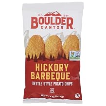 BOULDER CANYON Potato Chips, BBQ, 5 Ounce