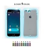 iPhone 8 Case,iPhone 7 Case,Winhoo 9 Color in 1 LED Flash Case,Can Change 9 Incoming Call LED Flash Light Alerts Clear Back Case Cover Skin for iPhone 7/8(iPhone 7/8 4.7 inch)