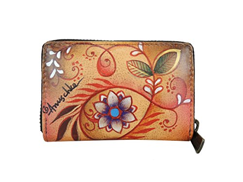 Image of Anuschka Credit Business Card Holder FJT, Flying Jewels Tan, One Size