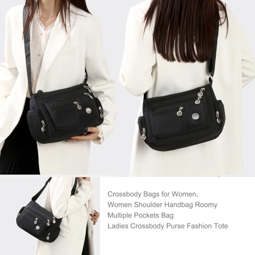 Bolso bandolera para mujer con múltiples bolsillos miniatura 2
