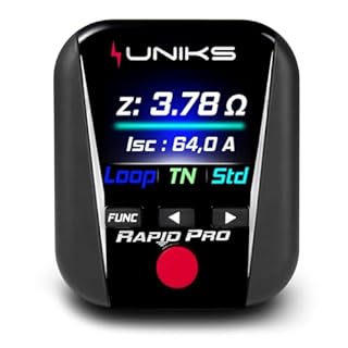 UNIKS - RAPID PRO, Tester per la Misura di Resistenza di Terra, Verificatore Differenziali RCD e Prova Prese, Tester Elettricista Tascabile Made in Italy, Test per Tempo D’intervento Differenziale