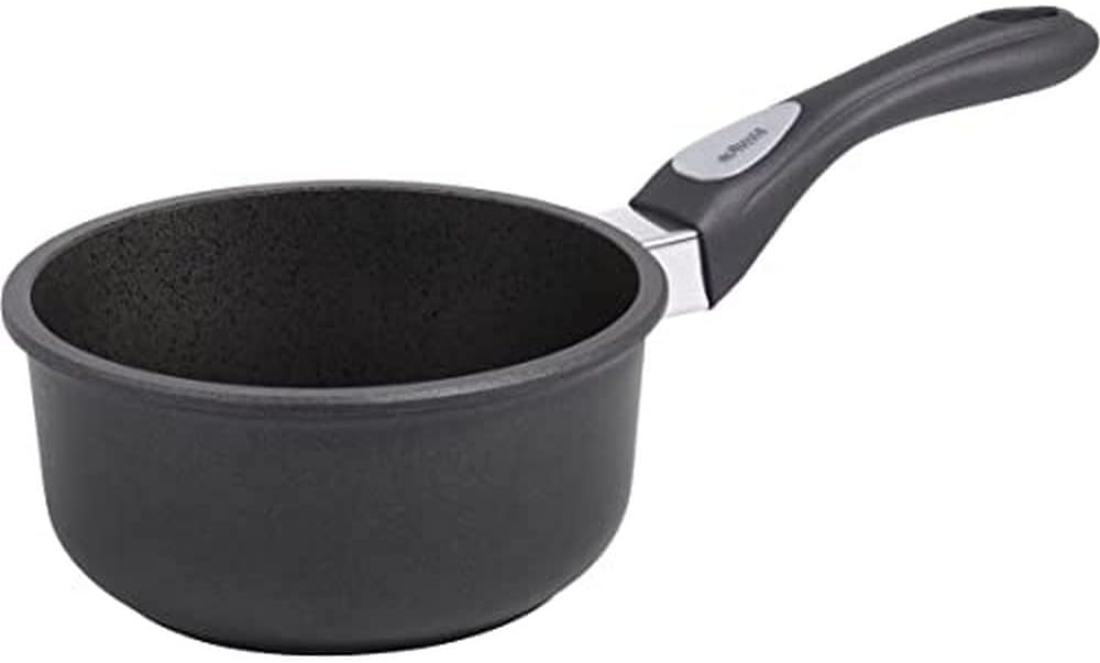 De Buyer Choc Extreme Non-Stick Saucepan with Velvety Bakelite Handle, 18 cm, Steel Black, 41 x 22 x 10.8 cm