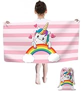 Telo Mare Unicorno Antisabbia In Microfibra | Coperta Da Spiaggia Leggera E Portatile | Asciugamano Multiuso Per Doccia, Sauna, Yoga E Piscina (75x150 Cm)
