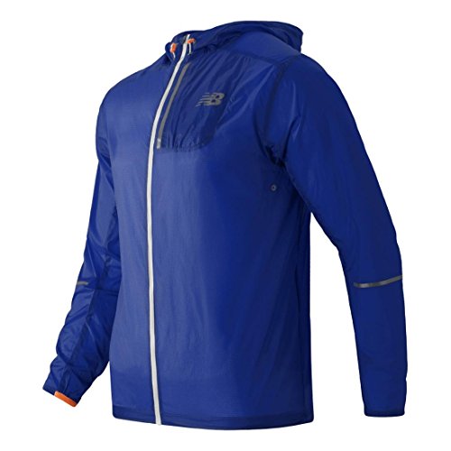 New Balance Men's Light Packable Jacket, Marine Blue, Medium