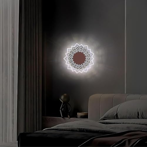 Image of Sunflower Wall & Ceiling Light - Creative Acrylic Decorative Wall Lamp | Modern Wall Sconce for Bedroom, Living Room & Kids Room - (1 Pack)