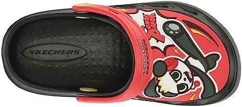 Skechers Boy's Swifters-Fun Combo Clog, Black/Red, 1 Little Kid | Image 4