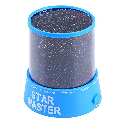 Non renseigné Vobome LED Veilleuse Star Baby Baby Sleep USB Projecteur Rotation Lampe de Lumière Colorée (Bleu) (Color : Blue)