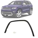 Fender Flare Molding Trim Front Driver Side Textured Black For 2011-2016 Jeep Grand Cherokee Direct Replacement 1MP39RXFAE