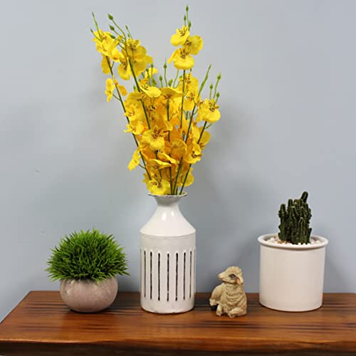 Vase en métal galvanisé incassable pour décorer une bibliothèque