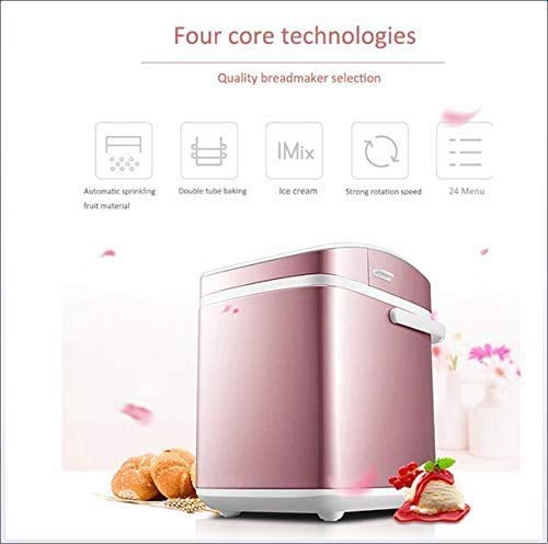 DGHJK Brotbackautomat 24 Funktionsmenü Frühstück Maschine Automatische Doppelrohr Heizung Multifunktionale Selbst… – Bild 3