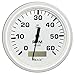 Faria 33132 Dress Tachometer Gauge with Hourmeter 6000 RPM - White, 4"