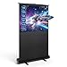 Todeco Beamer Leinwand 60 Zoll 4:3, Mobile Business und Heimkino Beamer, Tragbar Projektor Leinwand, Bodenprojektor Bildschirm, 121 x 91 cm, Keine Montage erforderlich