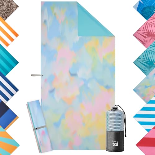 Blumtal Telo mare XXL 90 x 180 cm - Asciugamano in microfibra compatto - Asciugamani da spiaggia ad asciugatura rapida - Telo da spiaggia XXL - Asciugamano sportivo - Asciugamano da spiaggia in