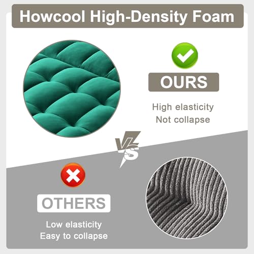 Image of 3 in 1 Folding Convertible Sofa Bed, 55'' Pull Out Couch Bed with Side Pocket, Velvet Fabric Loveseat Sleeper Sofa with Adjustable Backrest, Easy Assembly,Perfect for Living Room, Green