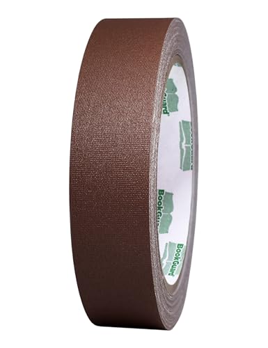 BookGuard 1 inch Premium Bookbinding Repair Cloth Tape, 15 Yards per Roll, Brown