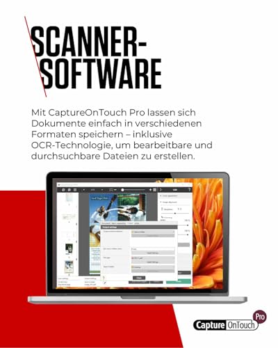 Canon imageFORMULA DR-C230 Scanner | Dokumentenscanner | Duplex Scanner mit Einzug für Homeoffice & Büro mit USB | 60 Blatt Einzug | Bis zu 30 Seiten pro Min | Canon CaptureOnTouch Software – Bild 6