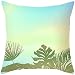 AMDXD Federe 50 x 50, Copricuscini Quadrata Verde Skyscape Monstera