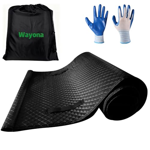 Wayona Rolling Creeper Mat 58X27 Foldable Under Car Repair Mat for Mechanics Automotive Creeper Mat with Storage Bag Gloves for Low Clearance Uneven Roads Long-Distance Trucks and All Terrains