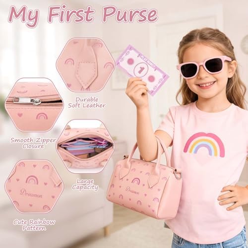 Dreamon 30PCS Wooden Toddler Play Purse for Little Girl with Pretend Makeup — view 2