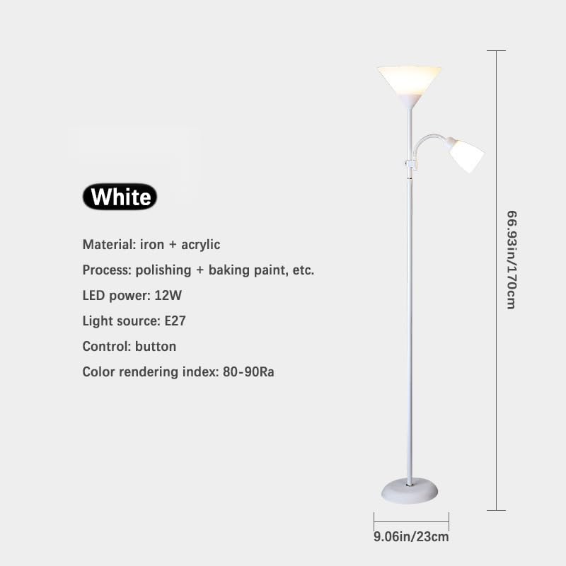 Lámpara De Pie LED Moderna de diseño elegante con altura ajustable 3