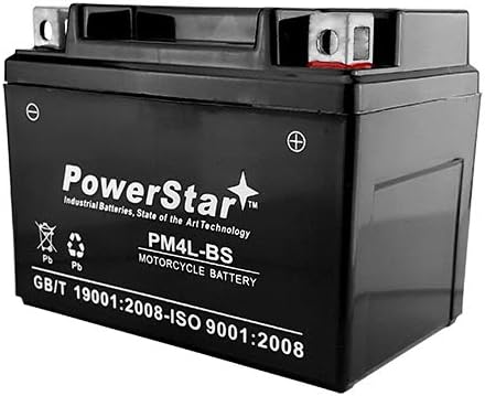 Miniatura 4 de Batería sellada AGM de 12 voltios YTX4L-BS PowerStar para scooter, ATV y moto de tierra