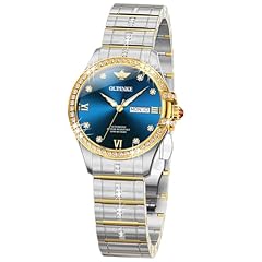 L3195：Two tone strap&blue dial