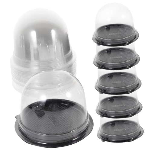 ABOOFAN 50 Sets Cake Carrier Small Cake Box for Birthdays Receptions Baby Showers