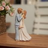 NovoMoss Promise Figurines- Sculpted Hand Carved Light Weight Wedding Gifts for Couple from Husband