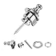 secure locks gitarre,Gitarrengurt Schlösser Tasten 10 teile Gitarrengurt Tasten Schnellverschluss Sicherheit Straplocks Rutschfeste Strap Retainer System Für Akustische E-gitarre Bass Ukulele(Silber)